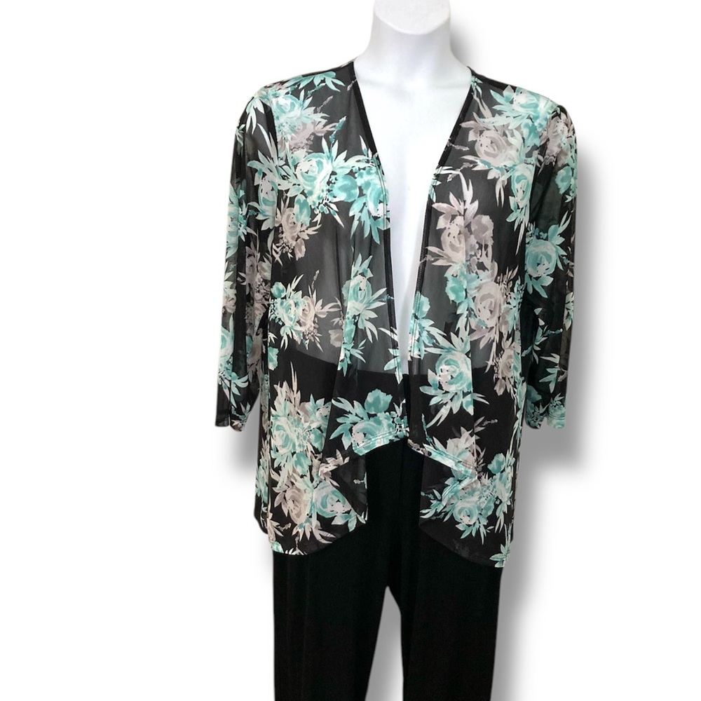 EUC NorthStyle Sheer Open Front Cascading Jacket
